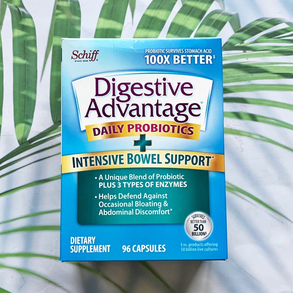 (Schiff®) Digestive Advantage Daily Probiotics + Intensive Bowel ...