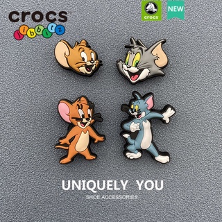 สินค้า Crocs/jibbitz charms Tom and Jerry เครื่องประดับแฟชั่น ลายการ์ตูน DIY
