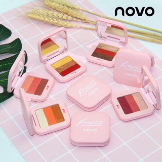 No.5210 Novo Three Color Fashion Eye Shadow อายแชโดว์ พาเลททาตา 3 ช่อง (ลดราคาพิเศษเหลือเบอร์ #4 )