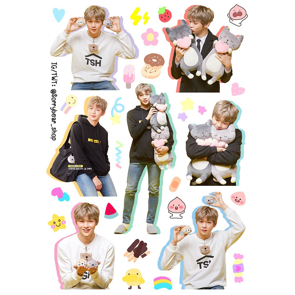 Kang Daniel Sticker non Die-Cut สติ๊กเกอร์ คังแดเนียล ไม่ไดคัท กันน้ำ ...