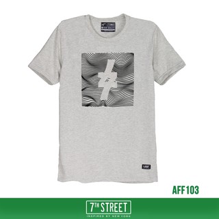 7th Street เสื้อยืด รุ่น AFF103  Free For Line-ทอปเทา ของแท้ 100%
