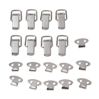 10Pcs Cabinet Spring Loaded Iron Straight Loop Toggle Latch 45Mm Length