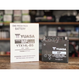 แบตเตอรี่ bigbike แบตเตอรี่บิ๊กไบค์ แบตมอเตอร์ไซค์บิ๊กไบค์ YUASA YTX14L-BS   **สอบถามก่อนสั่งซื้อ!!!