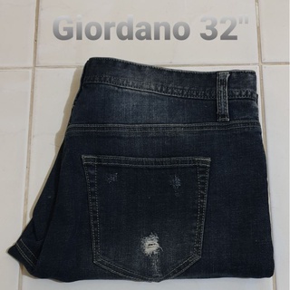 ยีนส์ใหม่ยี่ห้อ giordano เอว 32 นิ้ว