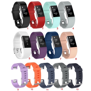 เช็ครีวิวสินค้าสายนาฬิกาข้อมือ แบบซิลิโคน หลากหลายสี สำหรับ Fitbit Charge 2
