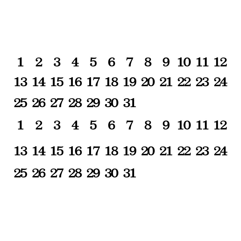 sticker-สติ้กเกอร์กันน้้ำ-กันแดด-pvc-สติกเกอร์pvc-ตัวเลข1-31-ตัวเลขวันที่-62-ดวง-1-แผ่น-a4-รหัส-d-037