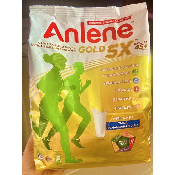 ภาพสินค้าAnlene Gold 5X นมแอนลีนสำหรับผู้ใหญ่อายุ 45+ Anlene Actifit 3X แอนลีนสำหรับผู้ใหญ่ทุกวัย นมผงanlene แอนลีนกระป๋องฮาลาล จากร้าน nfsakeef บน Shopee ภาพที่ 2
