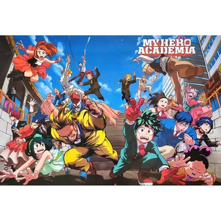 โปสเตอร์ การ์ตูน อาบมัน มายฮีโร่ อคาเดเมีย My Hero Academia 僕のヒーローアカデミア (2016) POSTER 14.4"x21" Inch Japan Anime v1