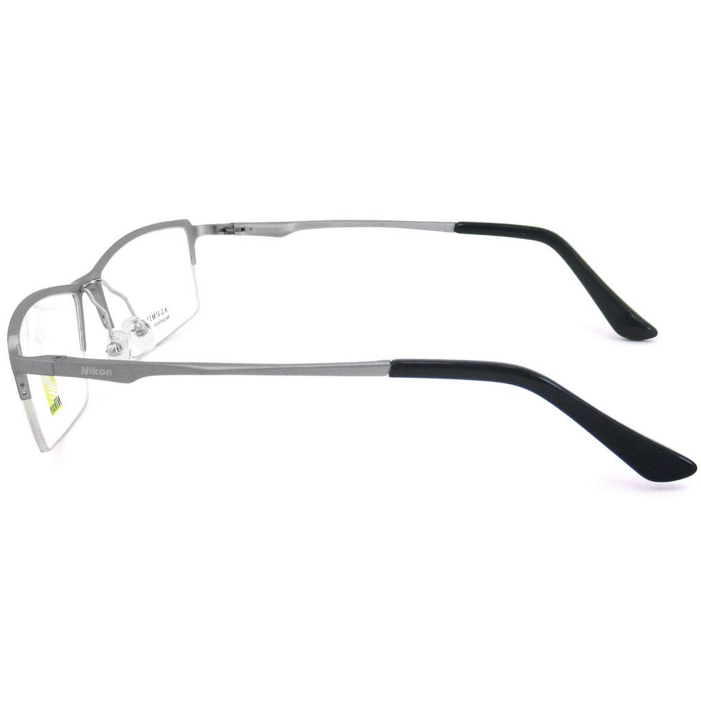 nikon-แว่นตา-รุ่น-cx-6285-c-3-สีเงิน-กรอบแว่นตา-eyeglass-frame-สำหรับตัดเลนส์-วัสดุ-อลูมิเนียม-aluminium-ขาสปริง