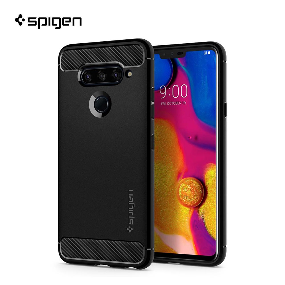 spigen-เคส-lg-v40-thinq-rugged-armor-matte-black