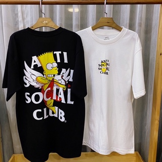 เสื้อยืดอินเทรนด์ผู้ชายอินเทรนด์ผู้หญิงเสื้อยืดแขนสั้น anti social social club ซิมสันS-3XL