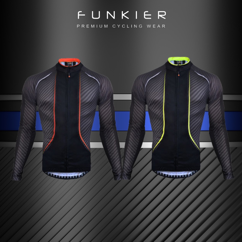 เสื้อจักรยานเเขนยาว-funkier-carbon-fiber