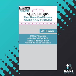 Sleeve Kings : 63.5x88 mm Card Game Card Sleeves - 110 Pack