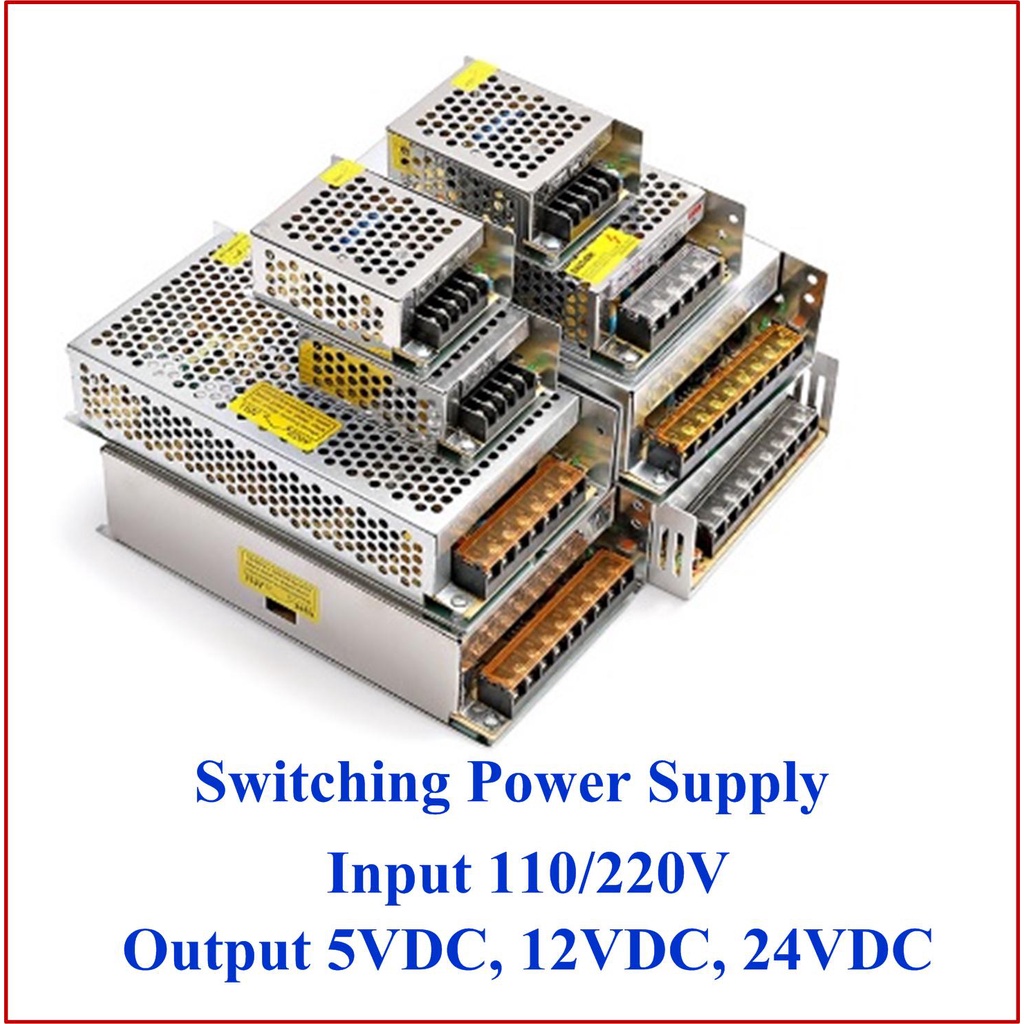 ภาพหน้าปกสินค้าSwitching Power Supply 5V, 12V, 24V สวิตชิ่งเพาเวอร์ซัพพลาย Output 5Vdc, 12Vdc, 24Vdc จากร้าน chicchicwow บน Shopee