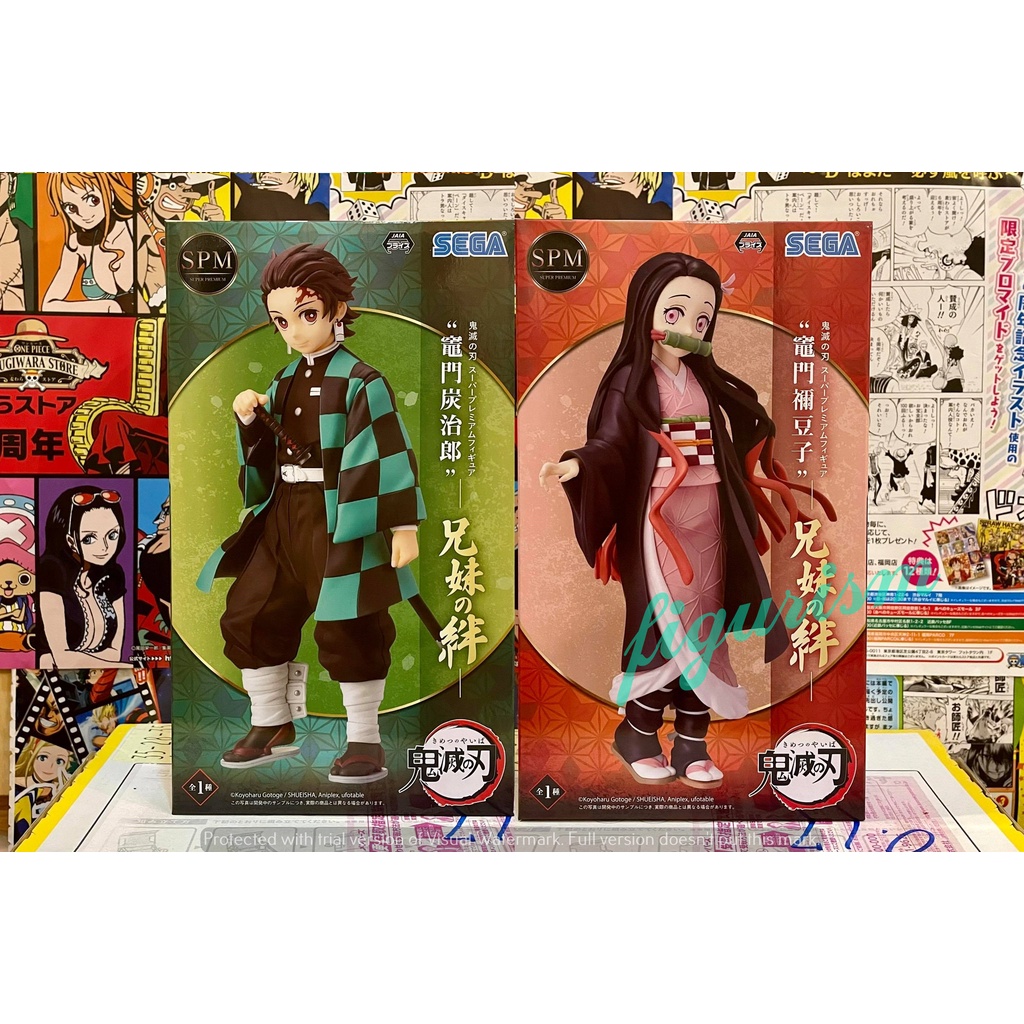 Set De Figurines Demon Slayer - Tanjiro & Nezuko Kamado (SPM Sega) - Neuf Scellé
