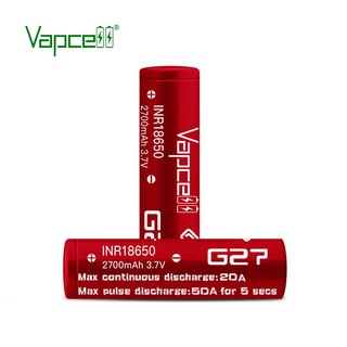 [ 2ก้อน ] Vapcell 18650 G27 2700mah 20A/50A