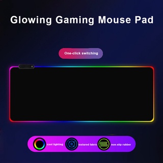 ภาพหน้าปกสินค้า🔥ส่งไวจากไทย🔥แผ่นรองเมาส์ RGB Gaming Mousepads แผ่นรองเม้าส์สำหรับเล่นเกมส์ 80cm×30cm mouse pad with lights ที่เกี่ยวข้อง