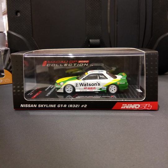 Maquette 1:64 Nissan Skyline GT-R (R32) #2 Watson's Macau Guia Race 1991 - INNO64, Neuf