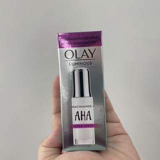 Olay Luminous Niacinamide+AHA Super Serum โอเลย์ ลูมินัส ไนอะซินาไมด์+เอเอชเอ ซุปเปอร์เซรั่ม ผลิตภัณฑ์บำรุงผิวหน้า 6 มล.