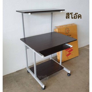 ภาพหน้าปกสินค้าโต๊ะวางคอมพิวเตอร์ รุ่นSR815 ขนาด60x80x125cm. มี3สี ที่เกี่ยวข้อง