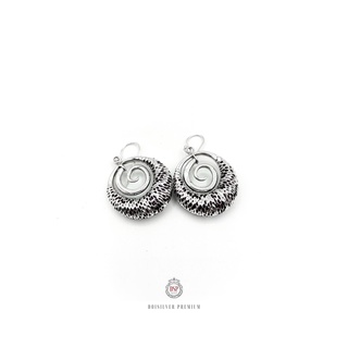 DSP ต่างหูเงินม้าลาย เงินแท้ 925 : DSP 925 Sterling Silver Earing [EEM0064]