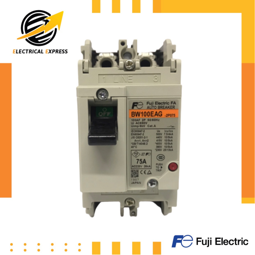 fuji-electric-ขายดีที่สุดเบรกเกอร์ฟูจิ-fuji-breaker-รุ่น-bw100eag-2-pole