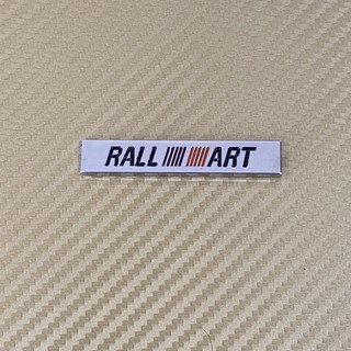 โลโก้* เพลท RALLI ART งานโลหะ  ( ขนาด* 1 x 5.9 cm )ราคาต่อชิ้น