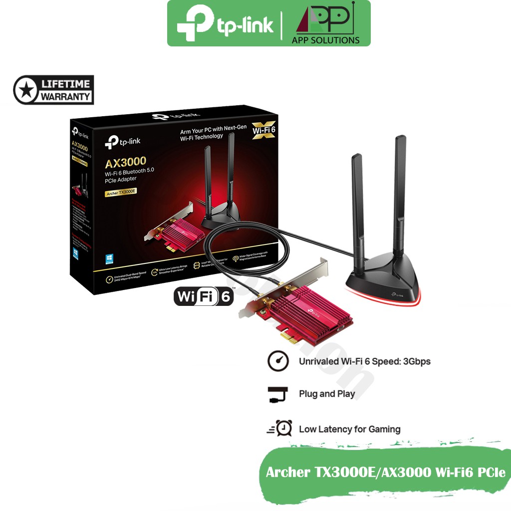 tp-link-pci-express-gaming-wi-fi6-ax3000-รุ่นarcher-tx3000e-ประกันlifetime