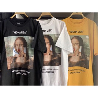 แฟชั่นคลาสสิกเสื้อ Mona Lisa เสื้อยืด MONA LISA