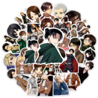 ราคา10/50Pcs Anime Attack On Titan Stickers Laptop Guitar Motorcycle Luggage Skateboard Bicycle Waterproof Sticker Kids Toys