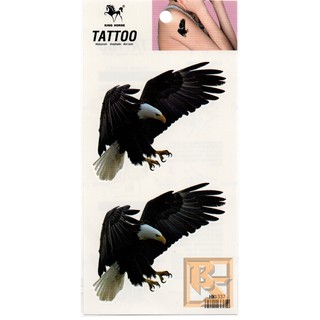 Tattoo Fashion เหยี่ยว Hawk แท็ททู สติกเกอร์ HM1337