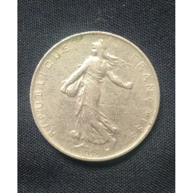 เหรียญ-1-ฟรังก์-ฝรั่งเศส-1-franc-1961