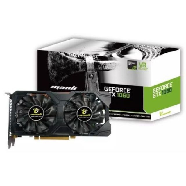 Manli Gallardo 1060 6GB DDR5 การ์ดจอ ประกันร้าน 1 เดือน.  (สินค้าไม่มีกล่องนะครับ)​ | Shopee Thailand