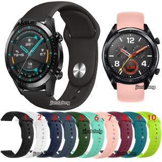 ภาพหน้าปกสินค้าสายนาฬิกาข้อมือซิลิโคน สีพื้น สำหรับ HUAWEI WATCH GT 1/2 ขนาด 42 มม. และ 46 มม. ซึ่งคุณอาจชอบสินค้านี้