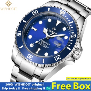 ภาพหน้าปกสินค้า[100%ของแท้] WISHDOIT นาฬิกาผู้ชาย นาฬิกาข้อมือผู้ชาย นาฬิกาข้อมือ สายโลหะ สายนาฬิกา สำหรับผู้ชาย นาฬิกา กันน้ำ นาฬิกาแฟชั่น Men\'s Watch Waterproof 100%Original [WSD-138] ซึ่งคุณอาจชอบสินค้านี้