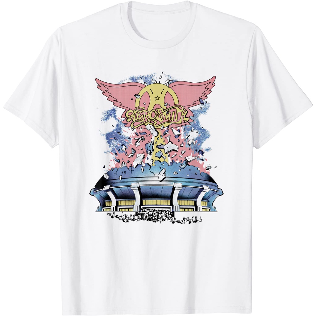 เสื้อยืดโอเวอร์ไซส์เสื้อยืด-พิมพ์ลาย-aerosmith-the-forums-3xl