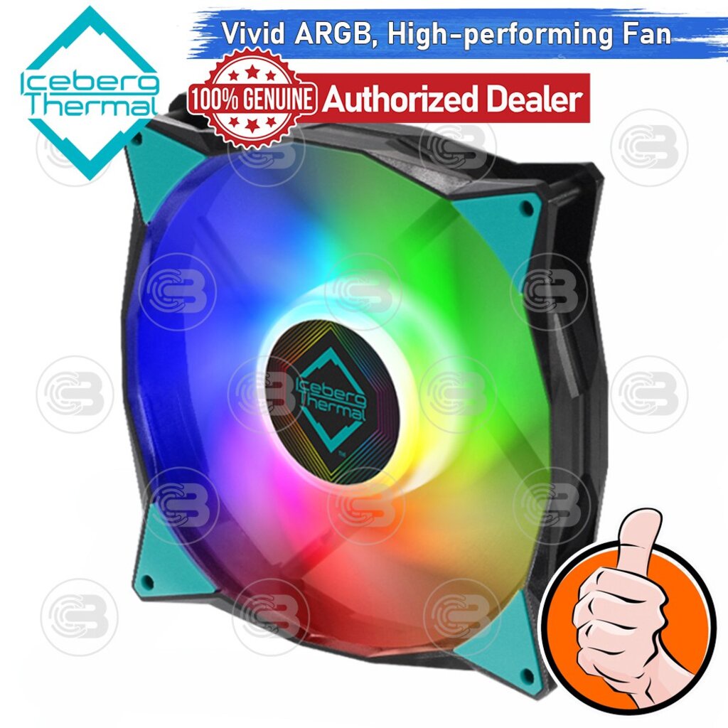 coolblasterthai-iceberg-thermal-fan-case-icegale-a-rgb-black-140-size-140-mm-ประกัน-2-ปี
