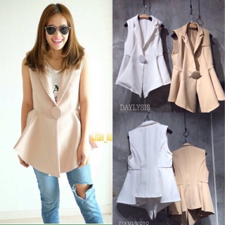 Big Button Blazer Koreastyle