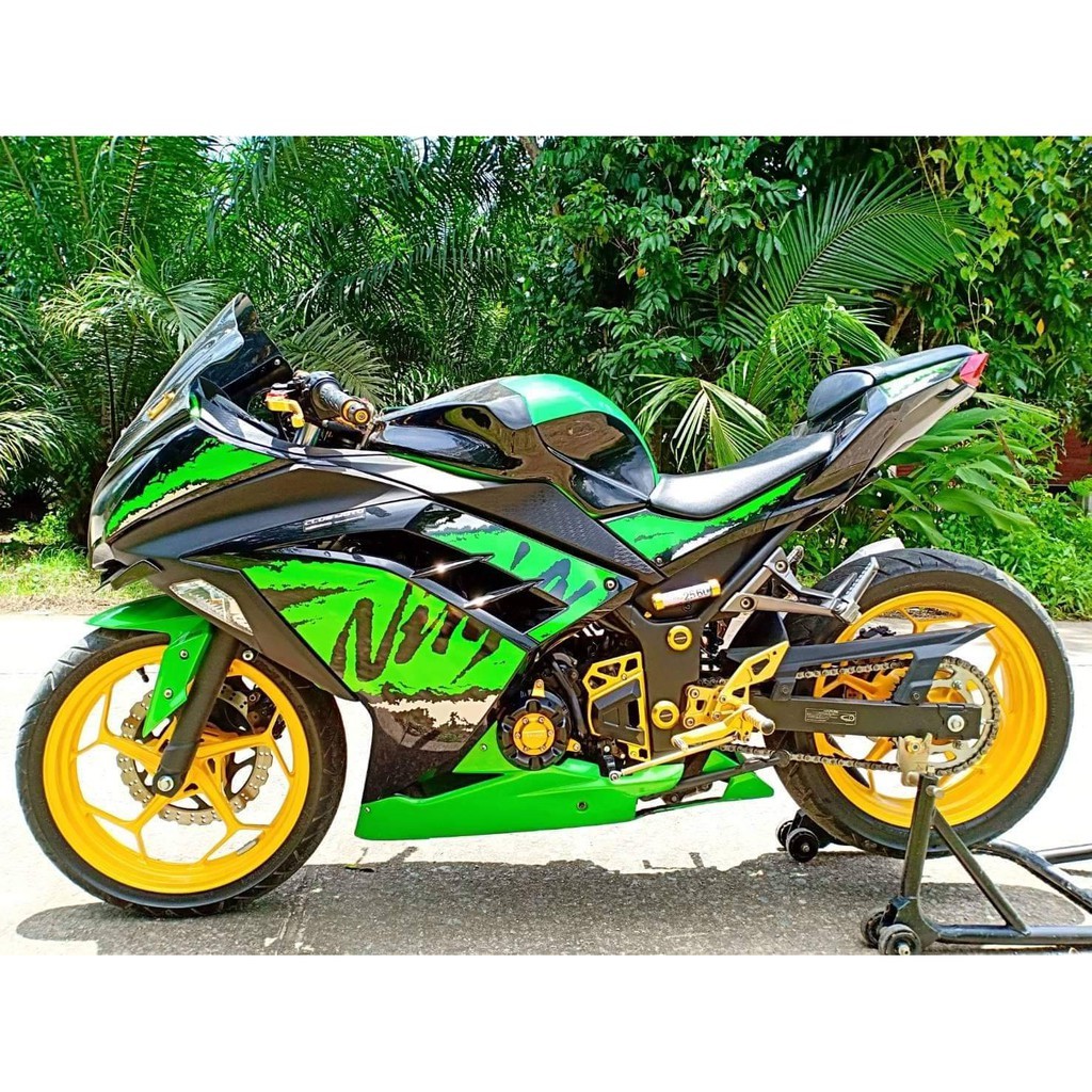 ล้างสต็อก-เกรดb-บังสเตอร์-รุ่น-kawasaki-z300-ninja300-ปี14-16-วัสดุอลูมิเนียม-ติดตั้งง่าย-แข็งแรง-ทำสี-anoized