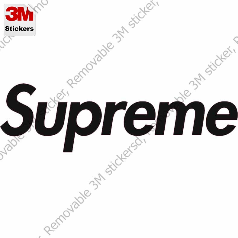 Supreme สติ๊กเกอร์ 3M ลอกออกไม่มีคราบกาว Removable 3M sticker ...
