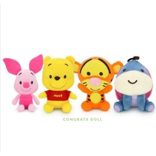 (ลิขสิทธิ์แท้ ส่งฟรี) 7 / 9 / 12 / 15 นิ้ว พิกเล็ต หมีพูห์ ทิกเกอร์ อียอร์ Piglet Pooh Tigger Eeyore คิวตี้ Cutie ตุ๊กตา