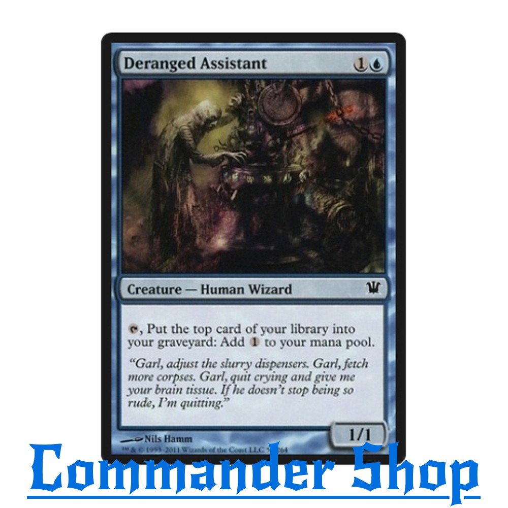 Deranged Assistant (Creature - Human Wizard) Blue ให้สี Colorless การ์ด ...