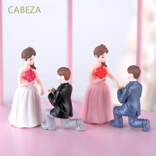 Cabeza ฟิกเกอร์ตุ๊กตาคู่รัก บอนไซ ขนาดเล็ก สําหรับตกแต่งบ้าน งานแต่งงาน DIY