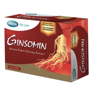 จินโซมิน เมก้าวีแคร์ Ginsomin Mega Wecare 3x10 Capsules
