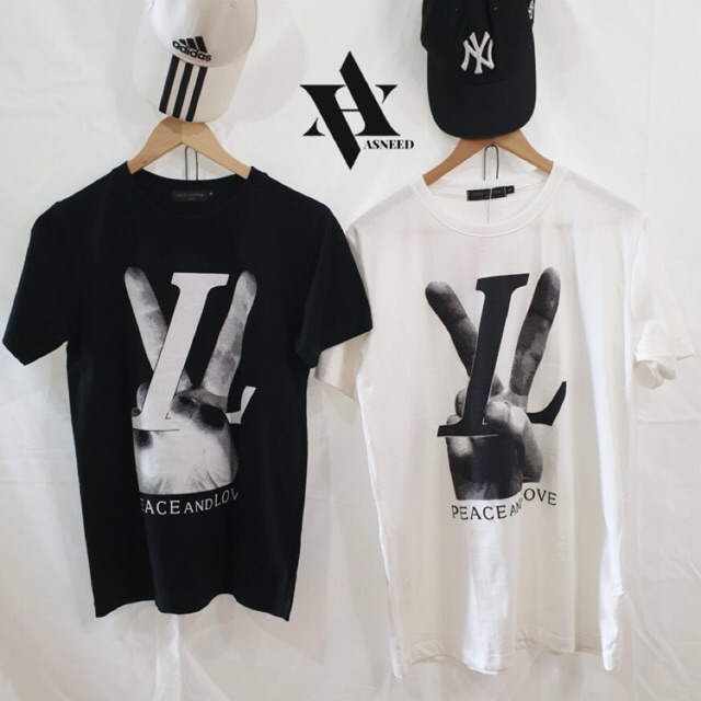 พร้อมส่ง-เสื้อยืด-สกรีน-งานป้าย-lv