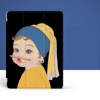 เคสแท็บเล็ตหนัง กันกระแทก พร้อมช่องใส่ปากกา สีเขียว สําหรับ iPad 11Pro GEN7 9 Air5 10.2 2021 8 mini6