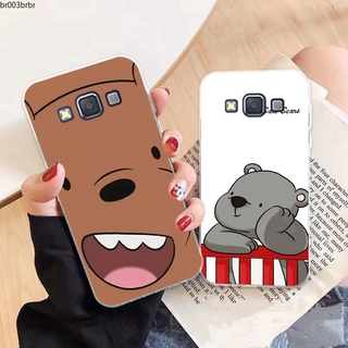 เคสโทรศัพท์มือถือลายการ์ตูนหมีสําหรับ Samsung A 3 A 5 A 6 A 7 A 8 A 9 Star Pro Plus E5 E7 2016 2017 2018