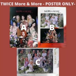 [TWICE] ❗พร้อมส่ง❗Poster More & More โปสเตอร์ A B C ver. + กระบอกโปสเตอร์