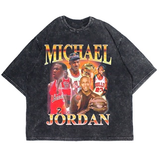 คอลูกเรือSPORTS STARเสื้อยืดแขนสั้น พิมพ์ลาย MICHAEL JORDAN HOMAGE ขนาดใหญ่ สําหรับผู้ชายall size