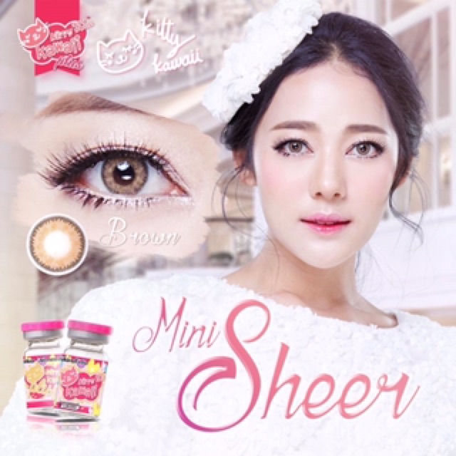 mini-sheer-brown-1-2-มินิ-สีน้ำตาล-น้ำตาล-kitty-kawaii-คอนแทคเลนส์-contact-lens-สายตาปกติ-สายตาสั้น-แฟชั่น-ค่าสายตา